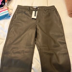 Mango Pleather Pants